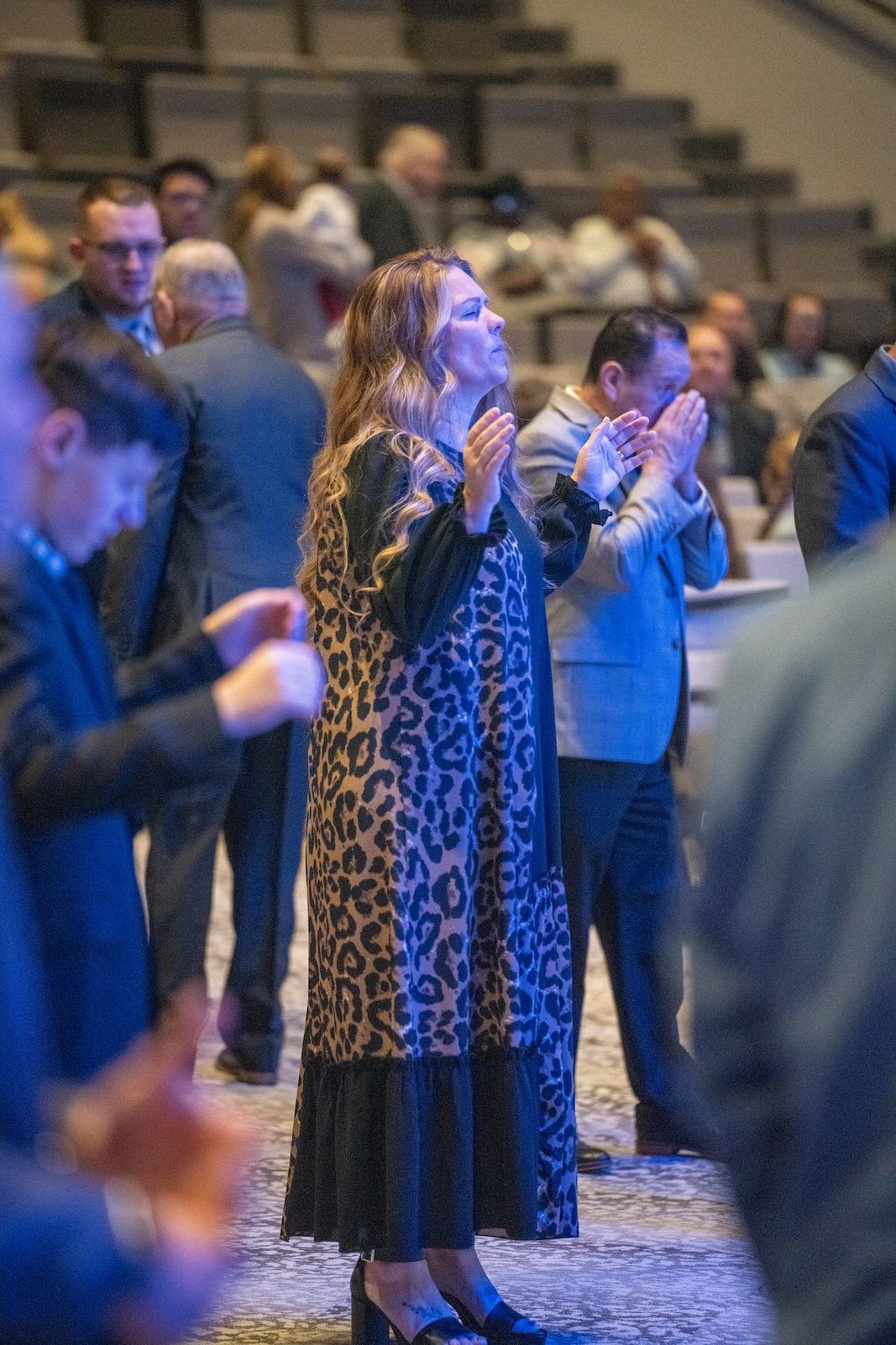 The sanctuary during a Sunday service at New Life